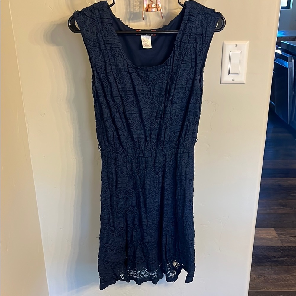 Trixxi Blue Sleeveless Mini Dress for Cocktail